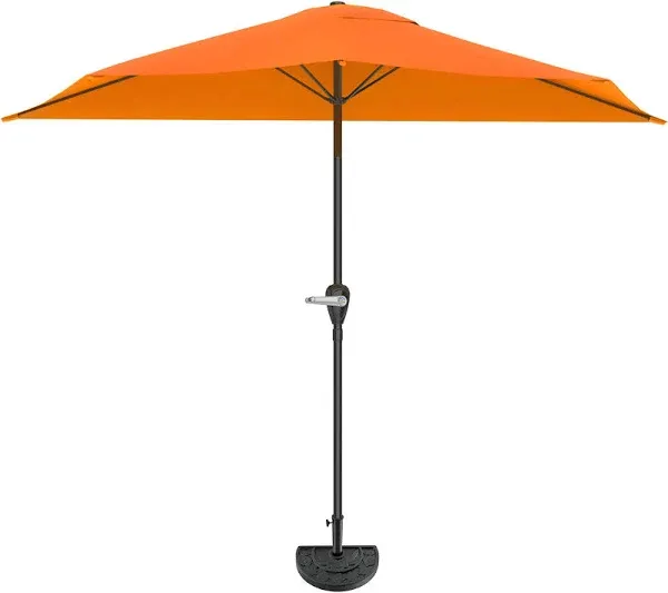 Pure Garden 9ft Half Umbrella