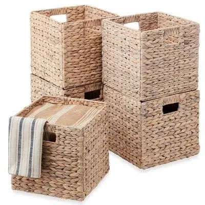 Best Choice Products Hyacinth Storage Baskets Set of 5