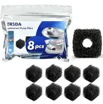 ORSDA Cat Water Fountain Pump Filters Pet Water Fountain Pump Sponges Compatible with All ORSDA/ZeePet Stainless Steel Dog and Cat Water Dispenser