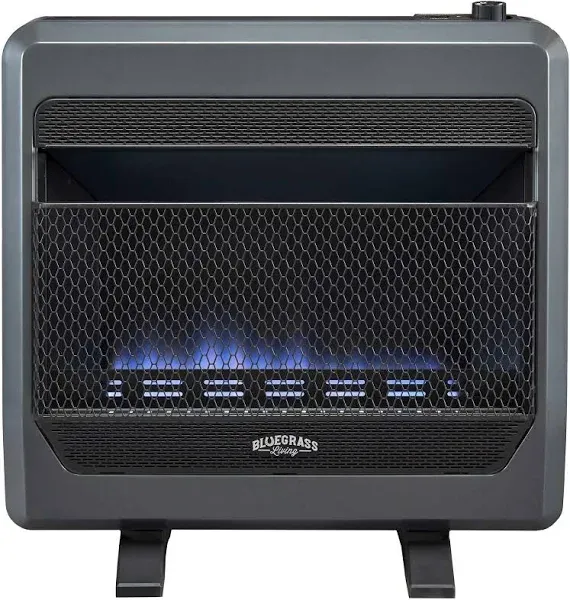 Bluegrass Living 30,000 BTU Propane Gas Vent Free Blue Flame Space Heater