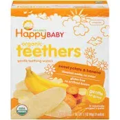 Happy Baby Organics Sweet Potato & Banana Gentle Teething Wafers