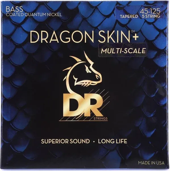 DR Dragon Skin+ Quantum Nickel 5-String Bass Strings