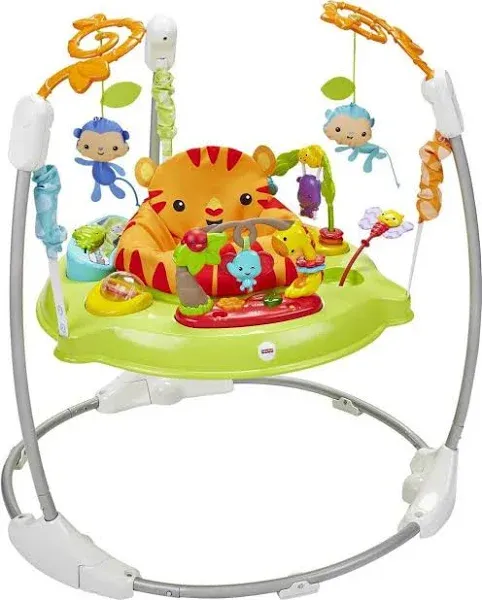 Fisher-Price Baby Bouncer Animal Wonders Jumperoo Activity Center With Music... 