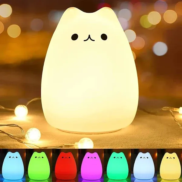 cHWARES Night Light for Kids Cat Nursery Night Lights with Battery