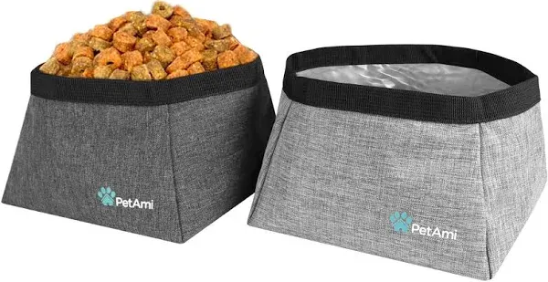 PetAmi Collapsible Dog Travel Bowls