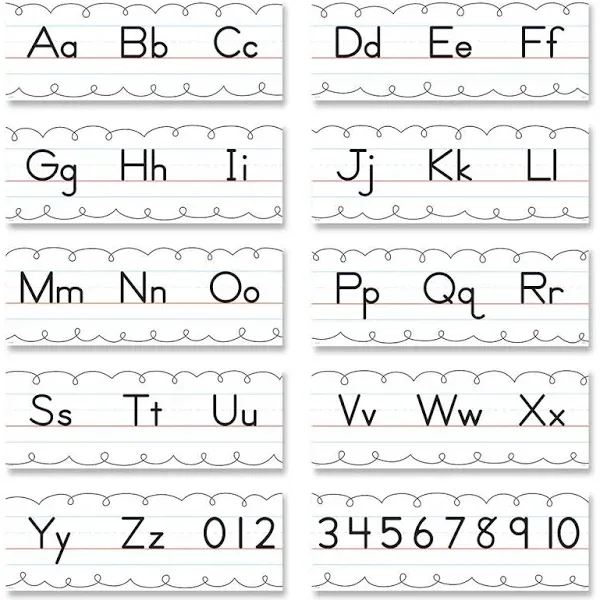 TRADITIONAL Manuscript Alphabet LINE Bulletin Board