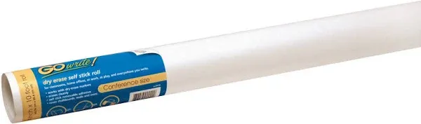 ONE Dry Erase Self-Adhesive Roll, 24-Inches by 10-Feet (AR2410),White 24&#034;x10&#039;