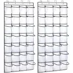 28 Pocket Over the Door Shoe Organzier Hanging Shoe Rack for Door Large Capac...