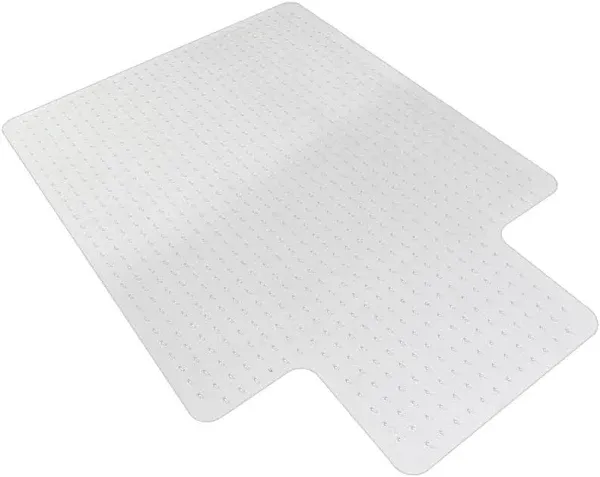 Heavy Duty Office Chair Mat with Lip for Carpet - 48 x 36 Inches Clear Desk C...