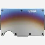 The Ridge Wallet Authentic | Minimalist Metal RFID Blocking Wallet - Cash Strap | Slim Wallet For Men