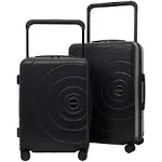 2-Piece Travelers Club Wide Trolley Set, Black