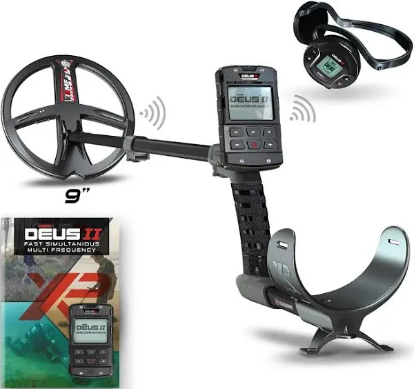 XP DEUS II Fast Multi Frequency Metal Detector with 9&#034; FMF Search Coil