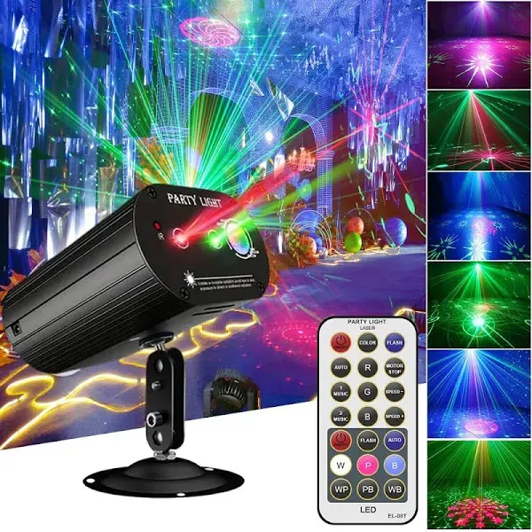 Party Lights Dj Disco LightsRGB LED Dance Lights Sound Activated Laser Lights...