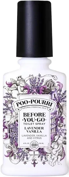 Poo Pourri  Lavender Vanilla Toilet Bowl Spritzer Aromatic Before You Go Bathroo