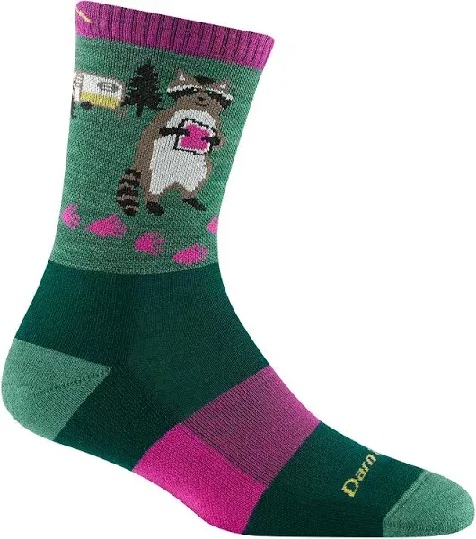 Women's Moss Raccoon Light Cushion Wool Hiking Socks