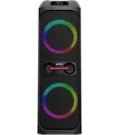 Gemini Sound GHK-2800-4800W Party Speaker with Bass Boost, LED Lights & Voice-Changing Effects, Bluetooth Karaoke, Includes Microphone & Remote