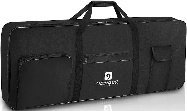 61 Key Keyboard Case, Electric Keyboard Piano Gig Bag Portable 40&#034;x16&#034;x6&#034; Wat...