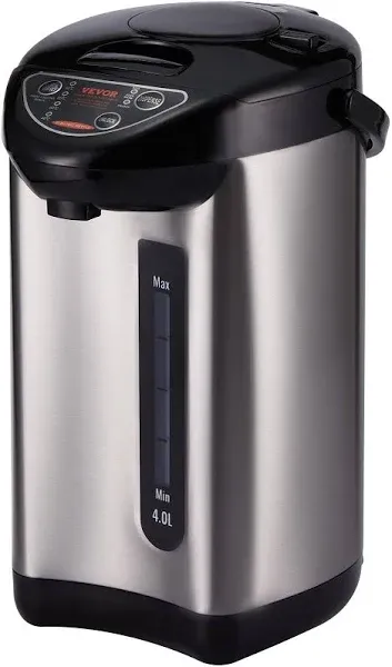 VEVOR Electric Kettle 4L Capacity Hot Water Dispenser 4 Temp Settings Portable