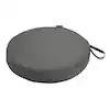 Classic Accessories Montlake Fade Safe Light Charcoal 15 in. Round Outdoor Seat Cushion 62-002-LCHARC-EC