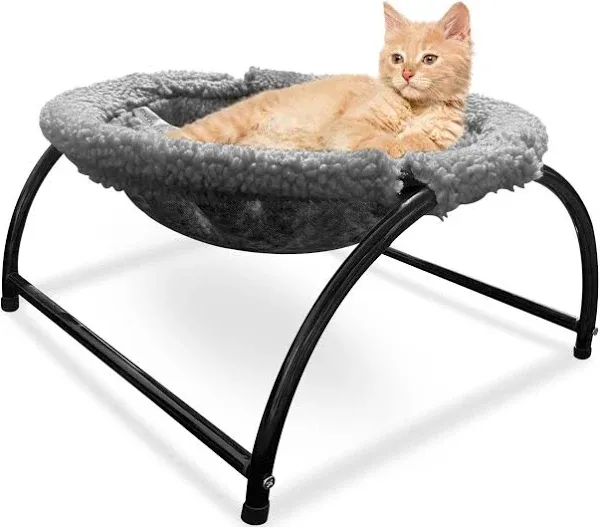 Elevated Cat Hammock Bed - Cozy Cat Hammocks for Large Cats, Versatile Cat Be...