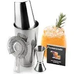 Cresimo Boston Cocktail Shaker 4 Piece Set