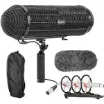 Movo BWS1000 Blimp Wind & Vibration Protection System for Shotgun Microphones