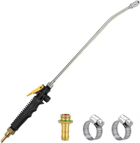 Replacement Sprayer Wand,3/8" Brass Barb Stainless Steel Sprayer Wand, 24 Inches Universal Sprayer Wand (1/4"&3/8" Hose Barb Sprayer Wand)