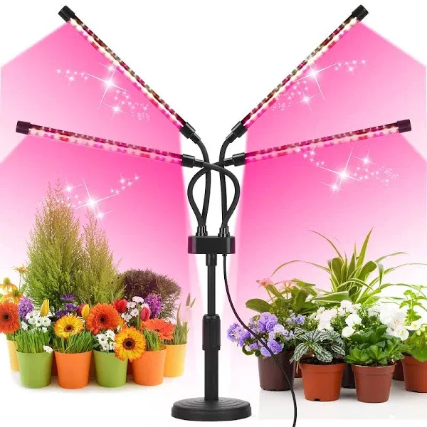 Grow Lights for Indoor Plants, Four Head LED Grow Light Four-head plant light