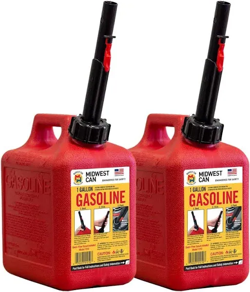 Quick-Flow Spout  1210 Auto Shut off Gasoline Can - 1 Gallon