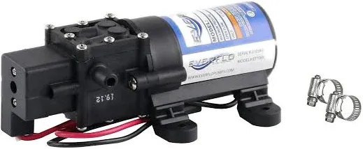 Everflo EF1000-AMZ 12V Diaphragm Pump, Black