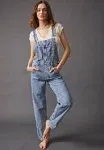 Free People Ziggy Denim Overalls - M / Powder Blue