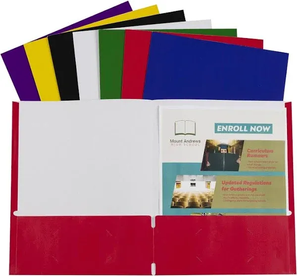 C-Line Two-Pocket Paper Portfolios