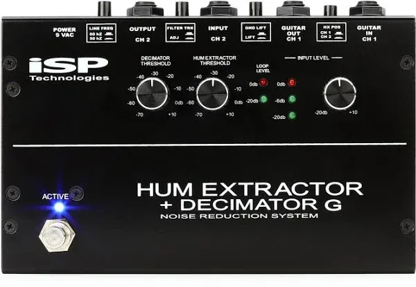 ISP Technologies Hum Extractor + Decimator G Noise Reduction System Pedal