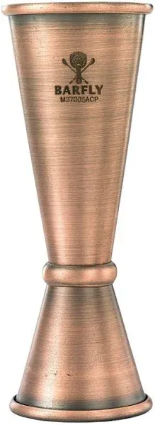 Mercer Culinary M37005ACP Antique Copper 1 &amp; 2 Oz. Japanese Jigger