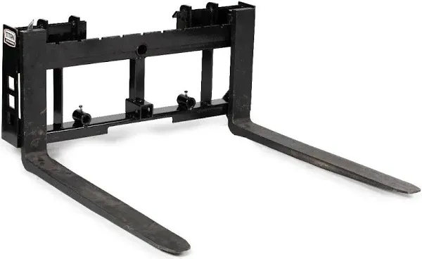 Titan Attachments Skid Steer Pallet Fork Frame Attachment Fork Blades