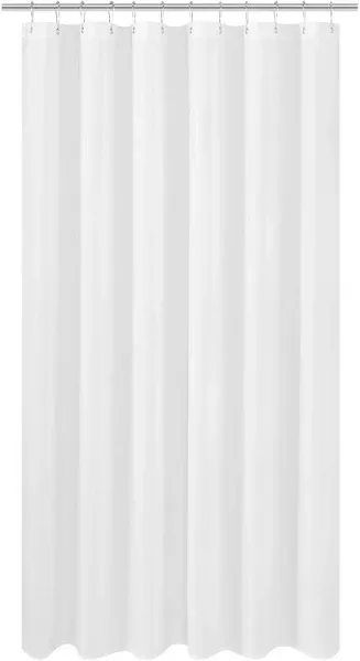 Fabric Small Stall Shower Curtain Liner Extra Long 36 x 84 inches, Hotel Qual...