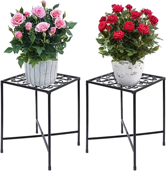 Plant Stand Indoor Outdoor for Flower Pot Heavy Duty Potted Holder Rustproof Wat