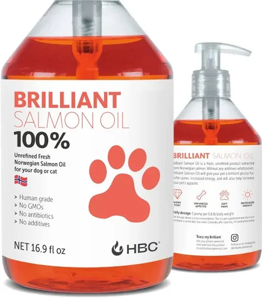 Private label Omega 3 Fish Oil Liquid Supplement Salmon Oil for Dogs For Skin and Coat, Immune System & Joint Function