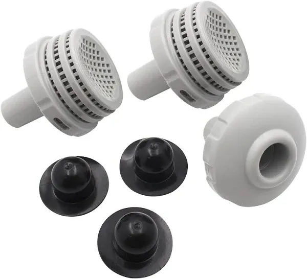 TIROAR 25022E Swimming Pool Water Jet Connector Kits with Outlet Strainer Gri...