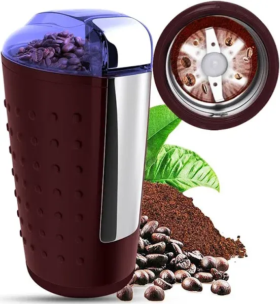 5 Core Coffee Grinder • 85 Gram Or 3 Ounces / 12 Cup Capacity • One-Touch Automa