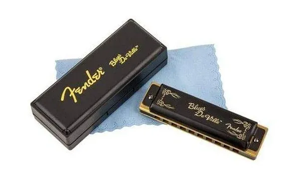 Fender Blues DeVille 10-Hole Diatonic Harmonica, Key of B Flat