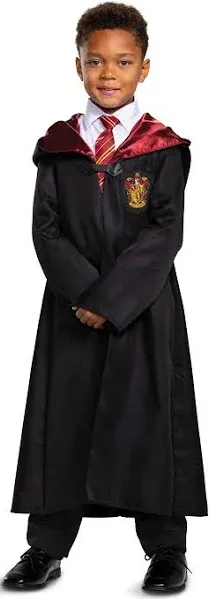 Harry Potter Robe, Official Hogwarts Wizarding World Costume Robes, Prestige Kids Size Dress Up Accessory