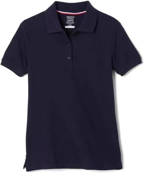 French Toast Girls' Short Sleeve Stretch Pique Polo