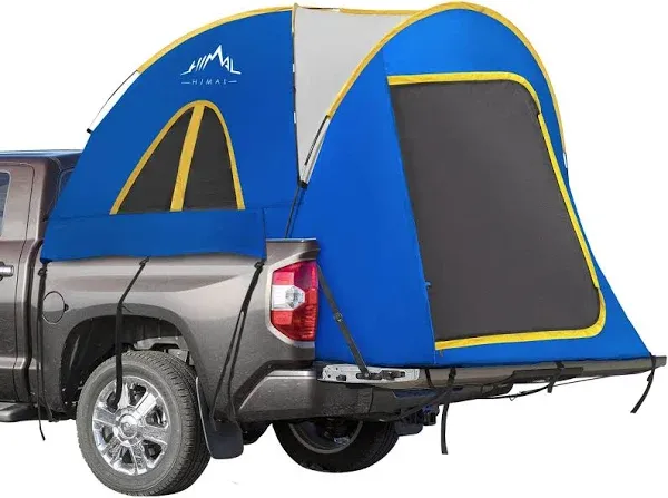 Pickup Truck Tent, Waterproof PU2000mm Double Layer for 6.5 FT Truck Bed, Portable Truck Bed Tent for Camping, Blue