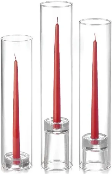 Yummi Set of 12 12" Taper Candles Chimney