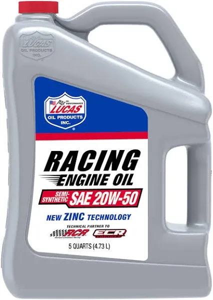 Lucas Oil 10378 20W-50 Semi-Synthetic Race Oil