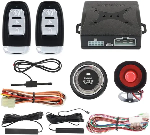 Ec003 Smart Key Pke Passive Keyless Entry Car Alarm System Push Start Button Rem