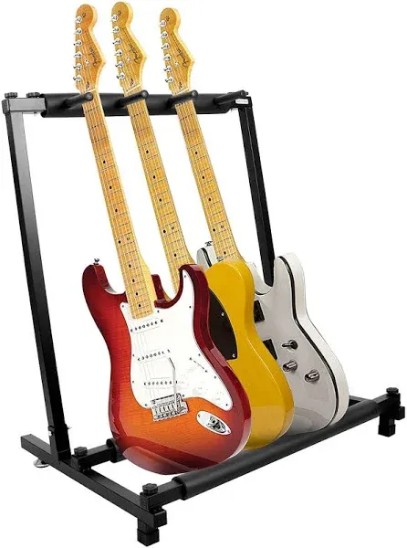 Iron Guitar Stand Multi-Guitar Display Rack Bass Folding Stand Band Stage Bas...