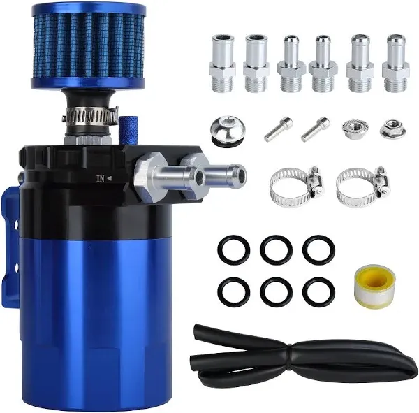 Compact Dual Cylinder Oil Catch Can Kit for Fuel Efficiency and Power Boost