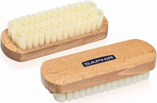 Suede Cleaning Brush Real Crepe with Hardwood Handle by Saphir France